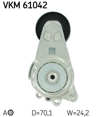 Galet tendeur de courroie d'accessoire SKF ref. VKM 61042